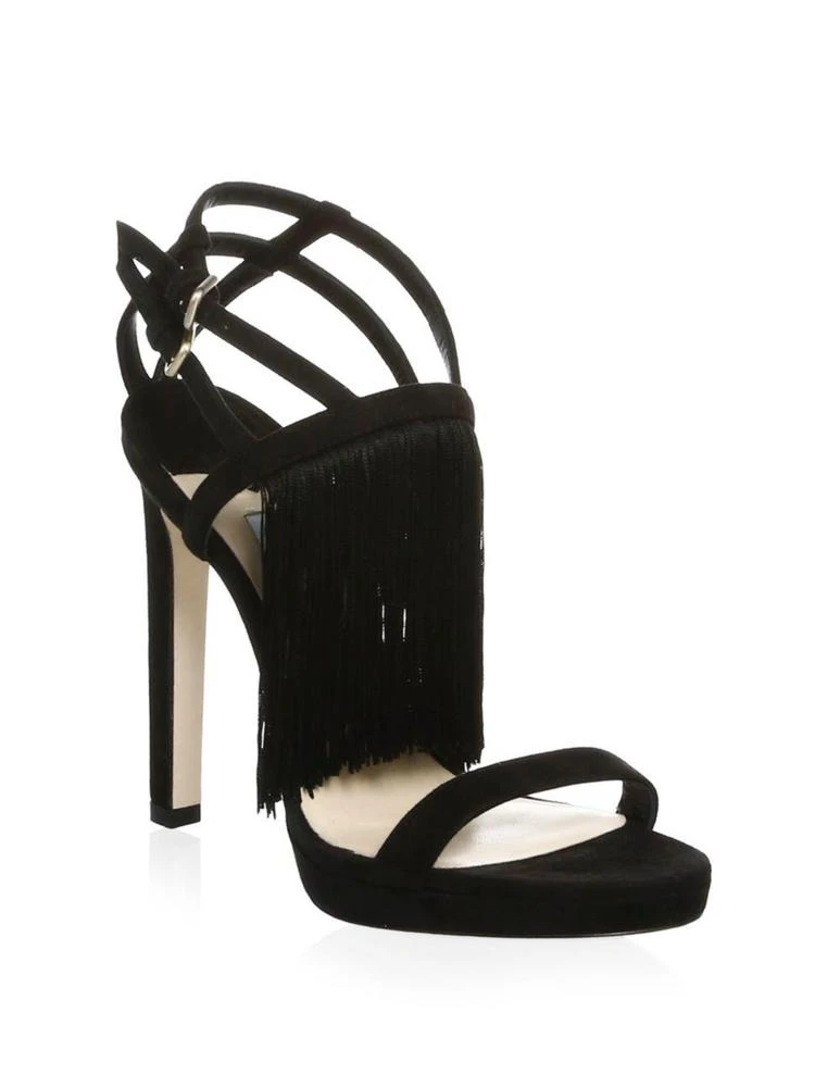 商品Jimmy Choo|Fringe Stiletto Suede Sandals,价格¥2683,第1张图片