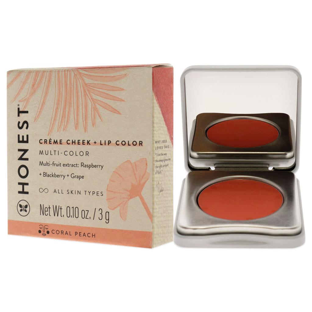 Creme Cheek Blush Plus Lip Color - Coral Peach by Honest for Women - 0.10 oz Makeup商品第4张图片规格展示