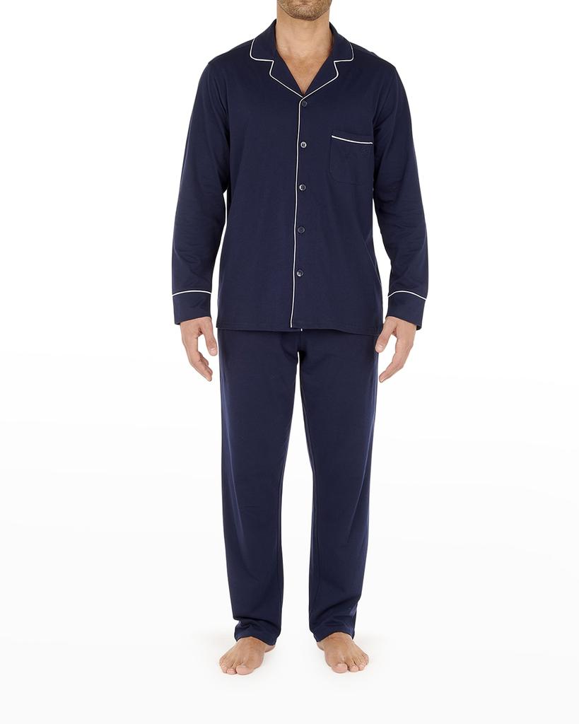 Men's Samena Piped Pajama Set商品第1张图片规格展示