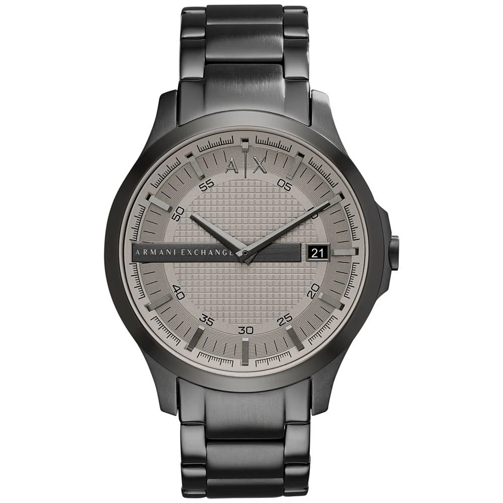 商品Armani Exchange|Men's Gunmetal-Tone Stainless Steel Bracelet Watch 46mm AX2194,价格¥1011,第1张图片