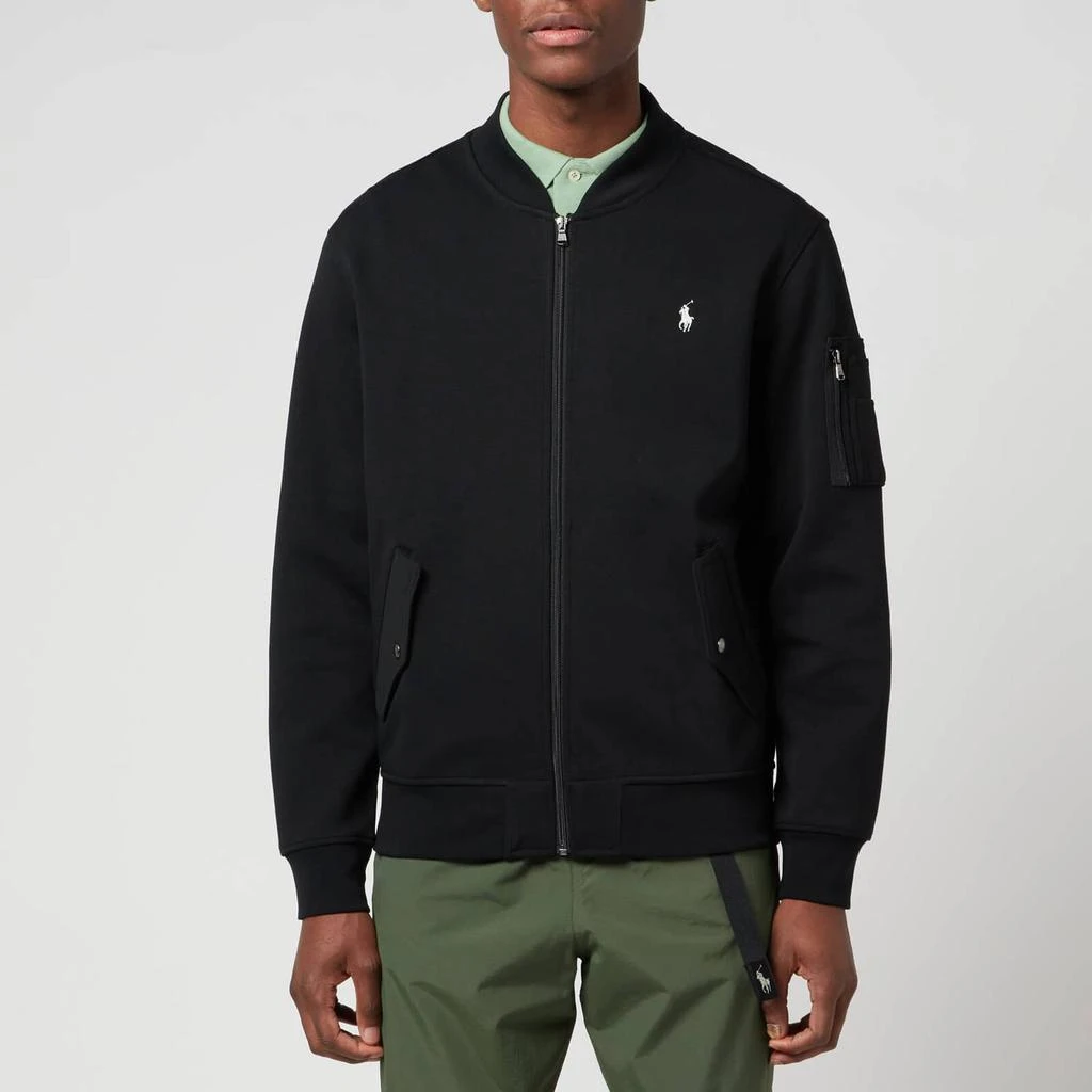 商品Ralph Lauren|Polo Ralph Lauren Men's Double Knit Bomber Jacket - Polo Black,价格¥1463,第1张图片