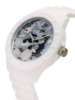 商品Versus Versace|42MM Stainless Steel & Silicone Strap Watch,价格¥671,第5张图片详细描述