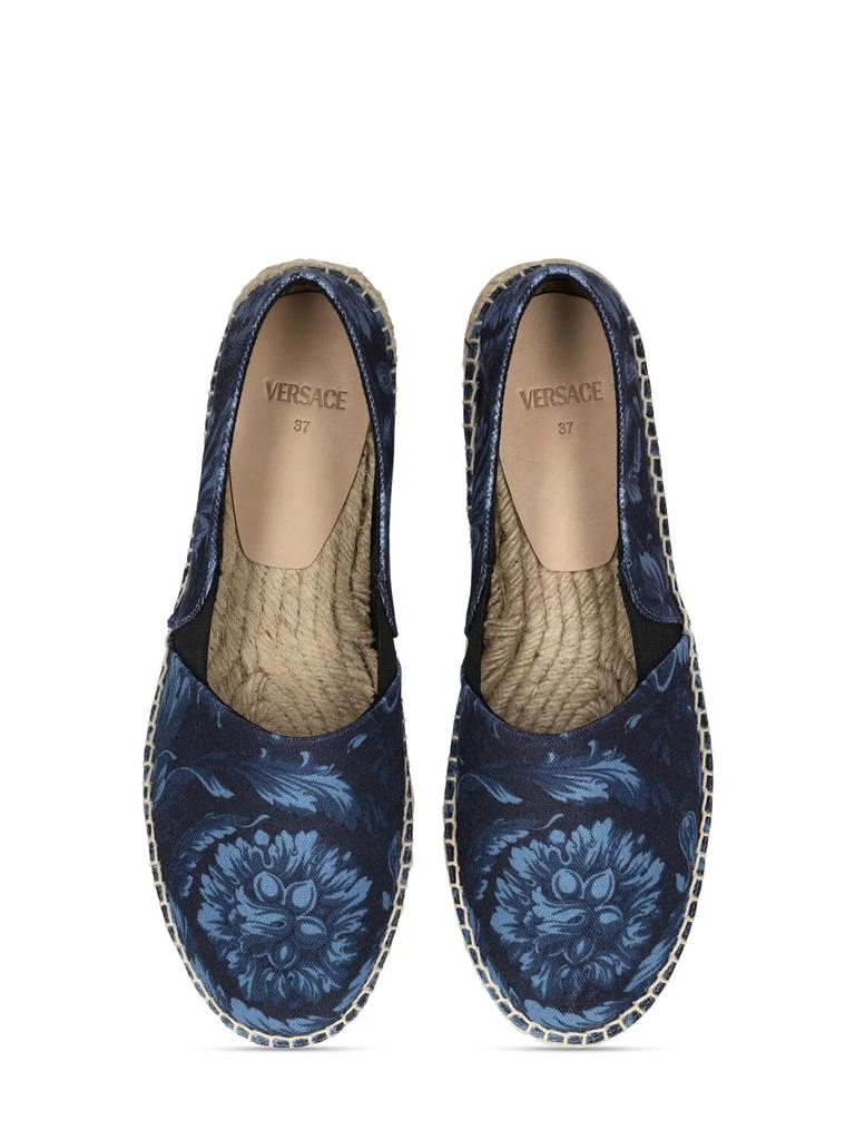 商品Versace|Printed Canvas Espadrilles,价格¥813,第1张图片