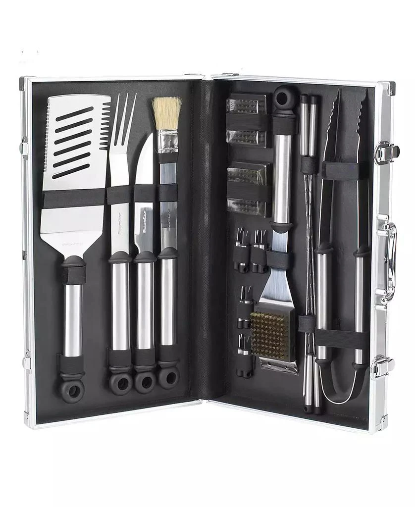 商品Picnic At Ascot|20 Piece Stainless Steel Barbecue Grill Tool Set - Aluminum Case,价格¥815,第1张图片