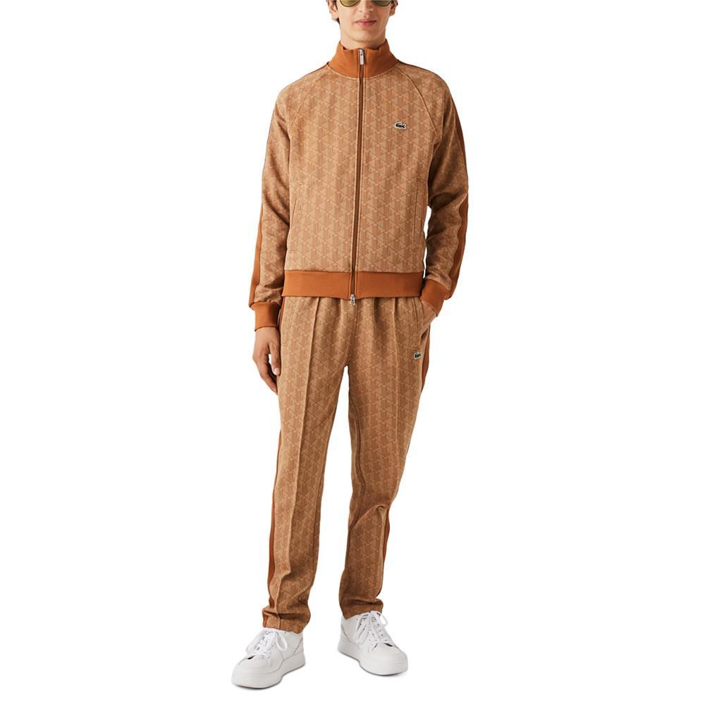 商品Lacoste|Men's Regular Fit Monogram Print Zip Sweatshirt,价格¥1466,第1张图片
