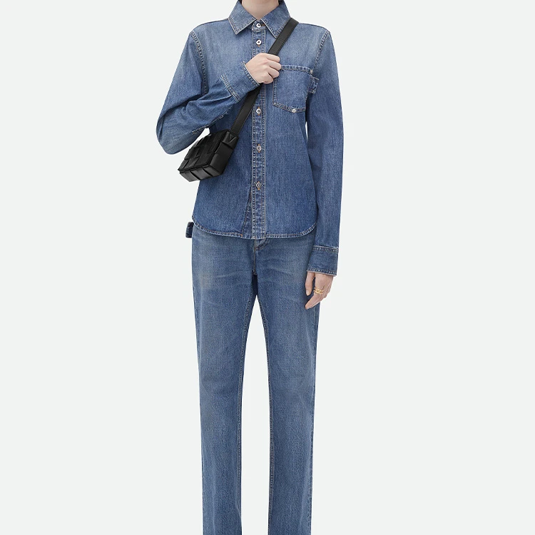 商品[国内直发] Bottega Veneta|葆蝶家 CASSETTE 15格Intreccio编织磁扣开合 羔羊皮革 豆腐包相机包单肩斜挎包 小号 女款 黑色,价格¥14746,第8张图片详细描述