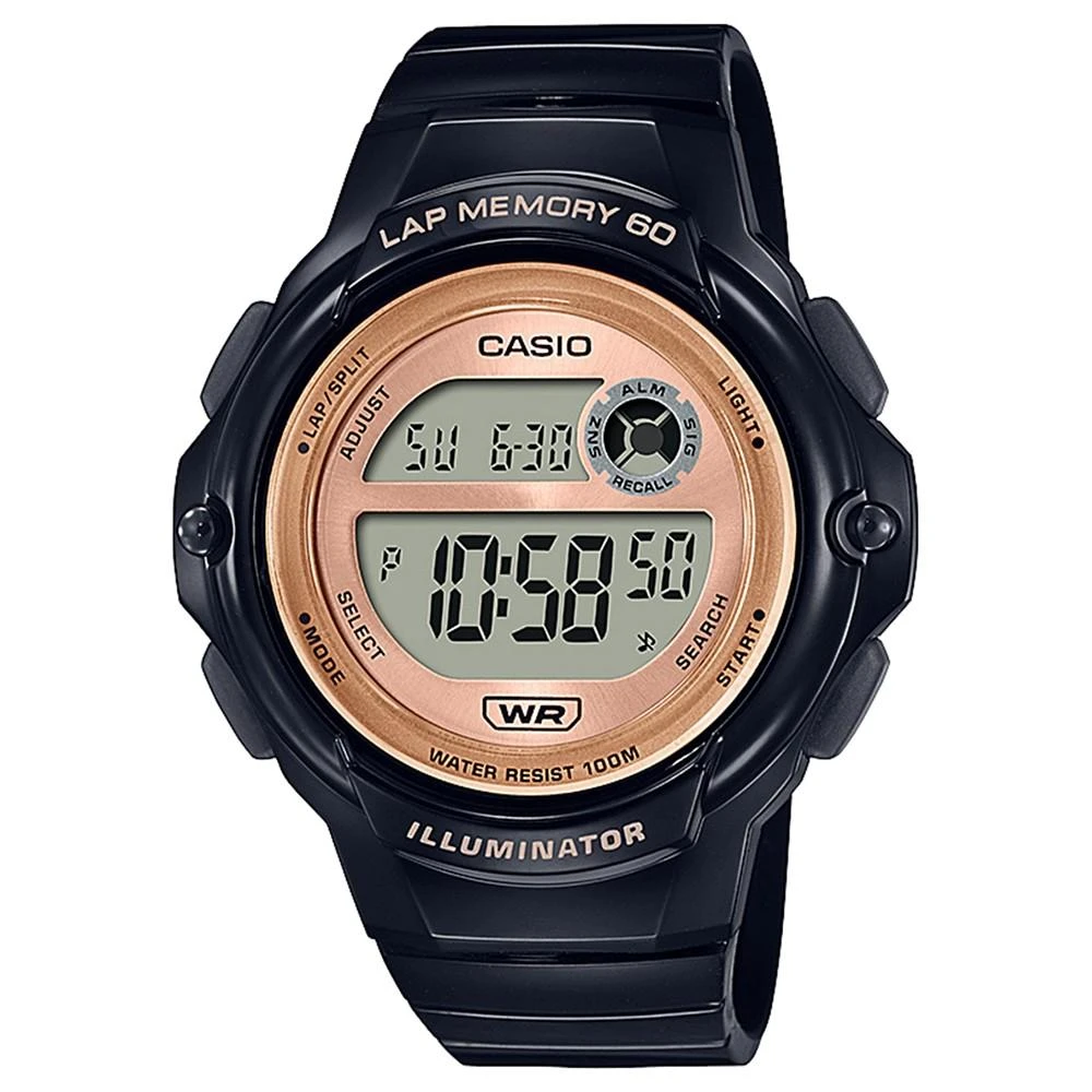 商品Casio|Women's Digital Black Resin Strap Watch 41mm,价格¥223,第1张图片