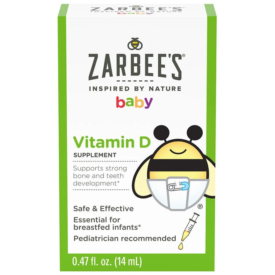 商品ZarBee's Naturals|婴儿维生素 D 补充剂不含香料 ,价格¥101,第1张图片