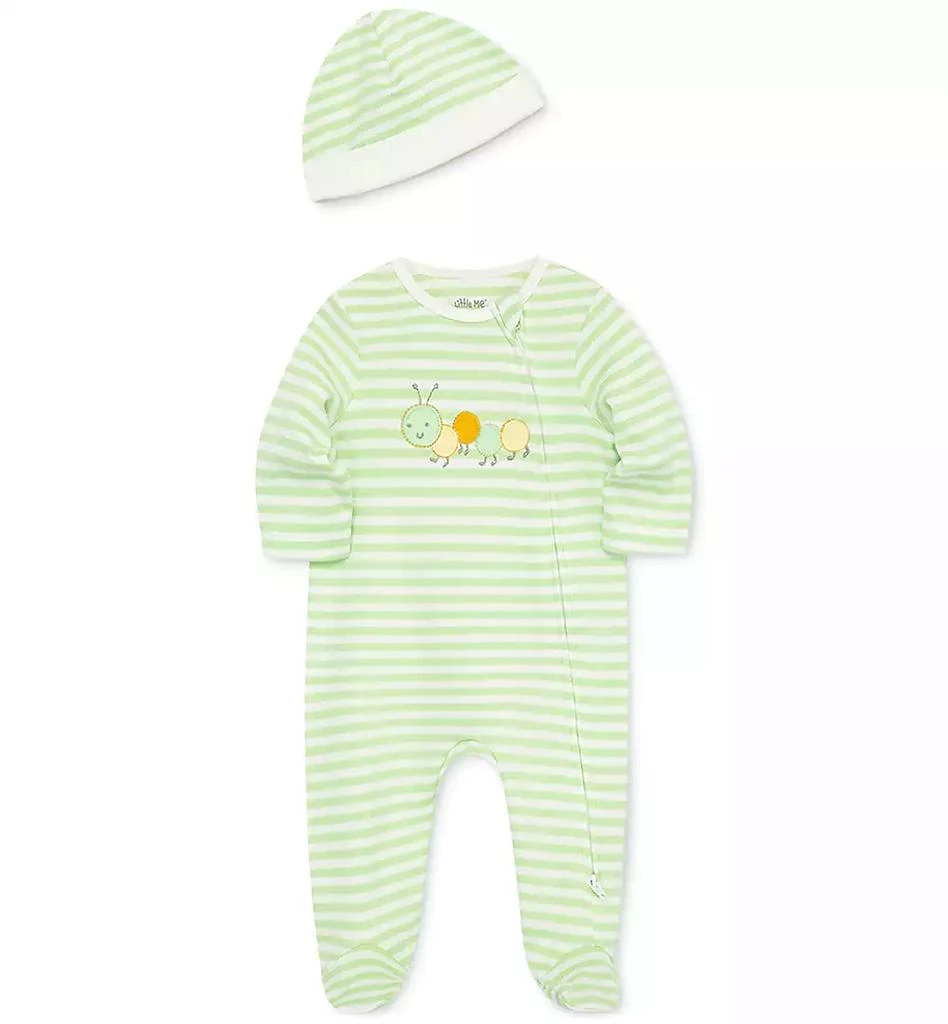 商品Little Me|Baby Boys or Baby Girls Caterpillar Coverall and Hat, 2 Piece Set,价格¥98,第4张图片详细描述