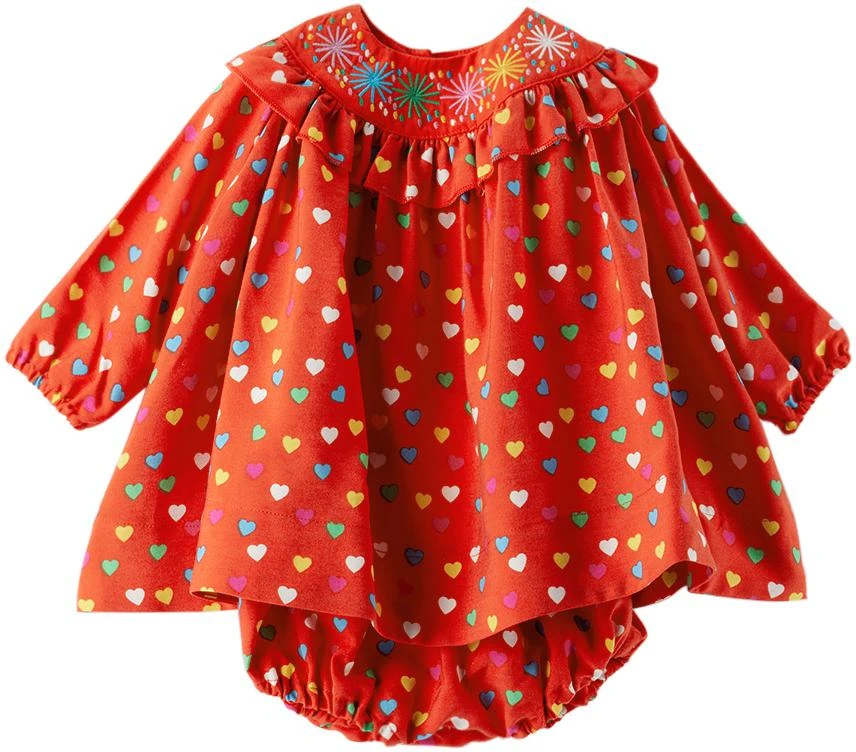 商品Stella McCartney|Baby Red Dress & Bloomers,价格¥905,第1张图片