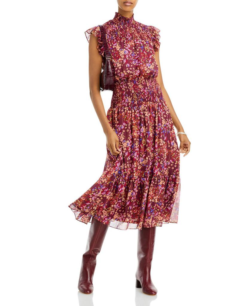 Floral Print Smocked Midi Dress - 100% Exclusive商品第2张图片规格展示