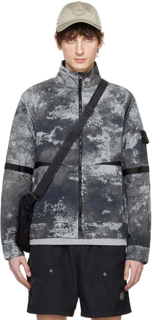 商品Stone Island|Gray Dissolving Grid Camo Jacket,价格¥6260,第1张图片