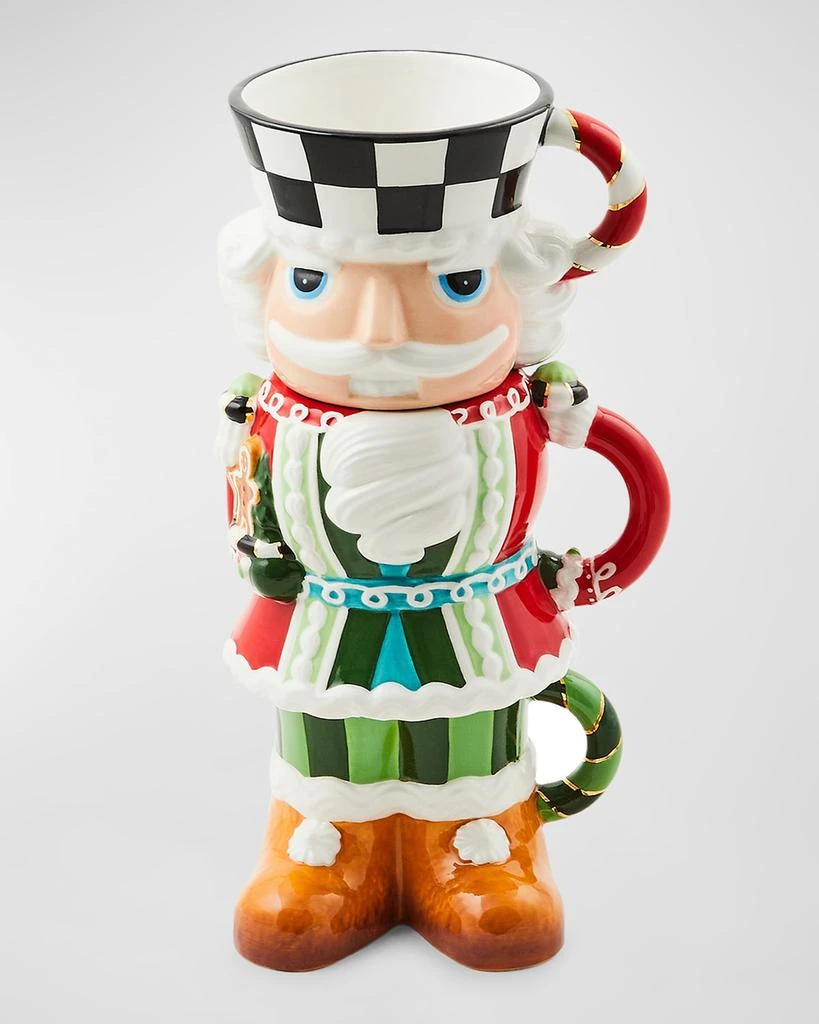 商品MacKenzie-Childs|Bake Shop Nutcracker Stacking Mugs, Set of 3,价格¥387,第1张图片