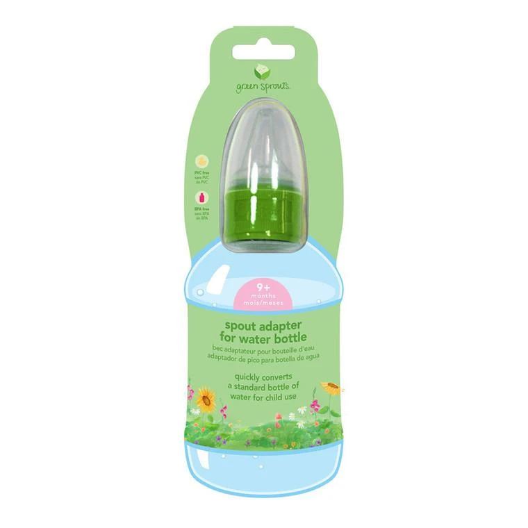 商品Green Sprouts|Green Sprouts Water Bottle Cap Spout Adapter, Toddler, 1 Ea,价格¥17,第1张图片