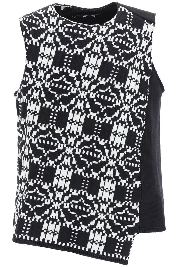 Comme des garcons homme plus asymmetric sleeveless sweater商品第1张图片规格展示