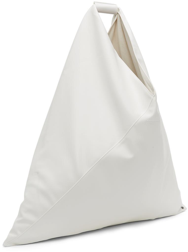 商品MAISON MARGIELA|SSENSE Exclusive White XXL Faux-Leather Triangle Tote,价格¥801,第5张图片详细描述
