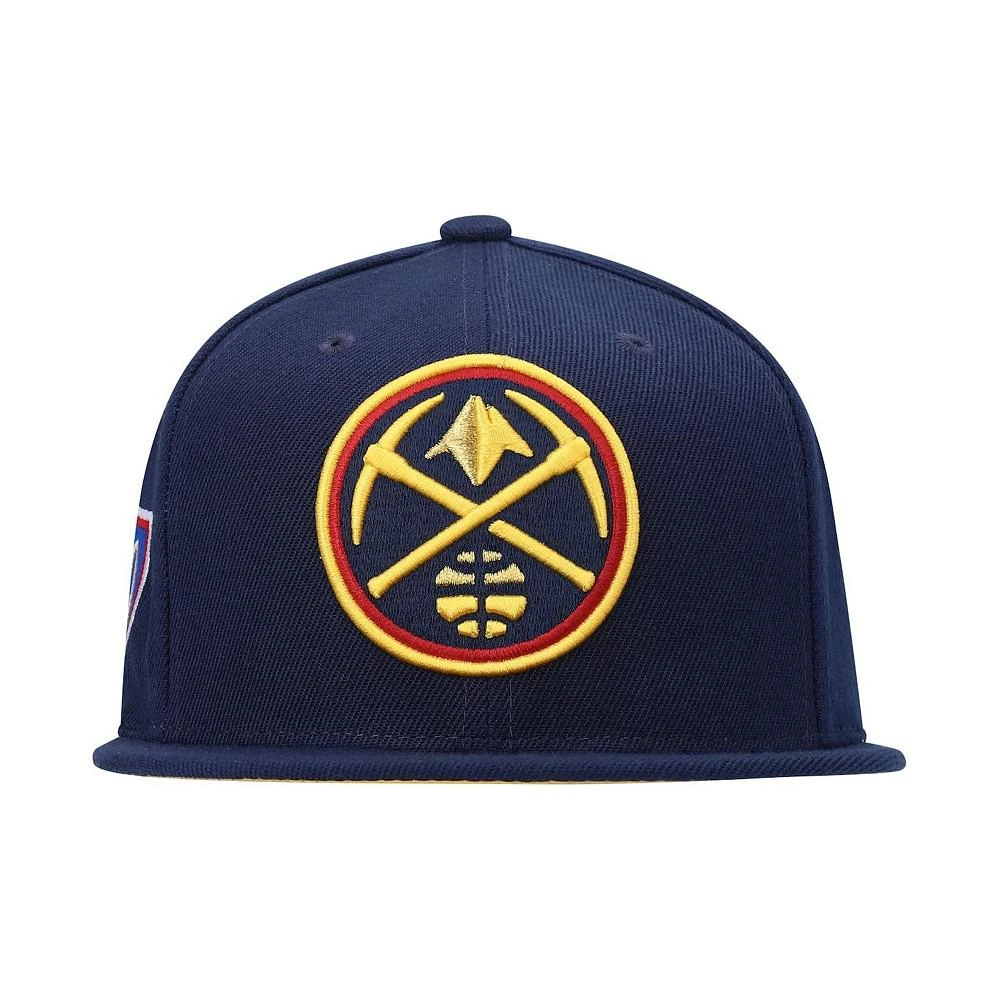 商品Mitchell and Ness|Men's Navy Denver Nuggets 50th Anniversary Snapback Hat,价格¥254,第4张图片详细描述