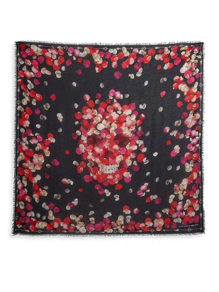 商品Alexander McQueen|Petal Skull Scarf,价格¥1916,第2张图片详细描述