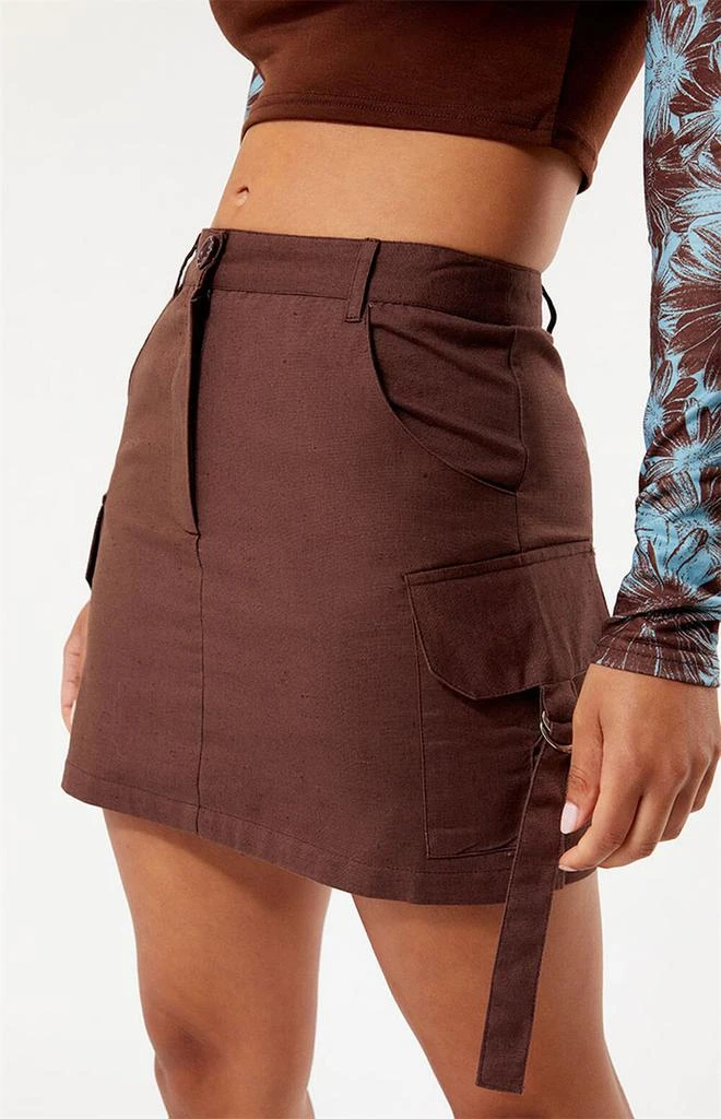 商品Daisy Street|Brown Cargo Mini Skirt,价格¥257,第2张图片详细描述