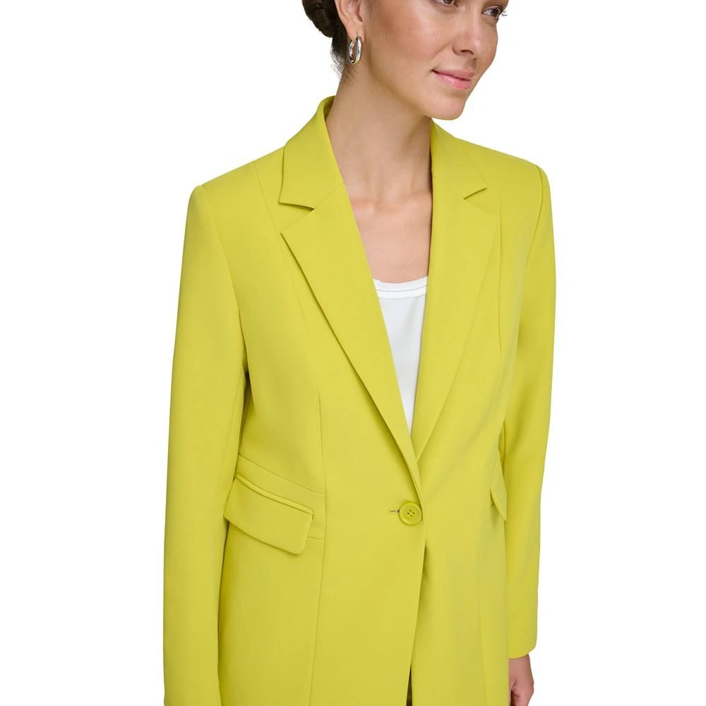 商品DKNY|Women's Notched-Collar One-Button Blazer,价格¥758,第4张图片详细描述