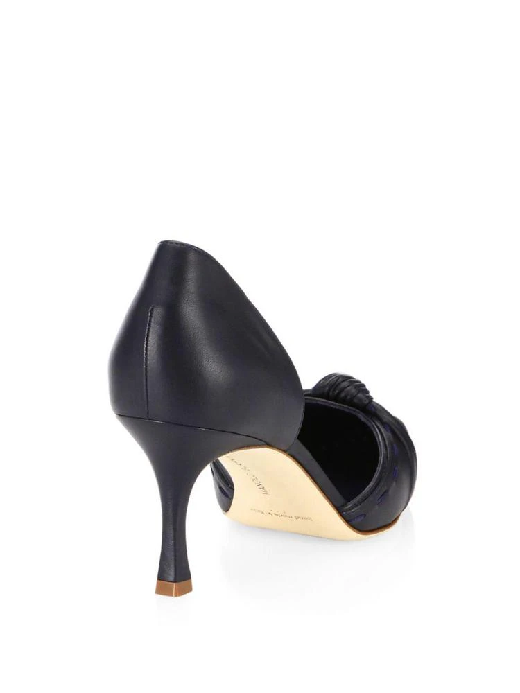 商品Manolo Blahnik|Laucedo Leather d'Orsay Pumps,价格¥2349,第2张图片详细描述