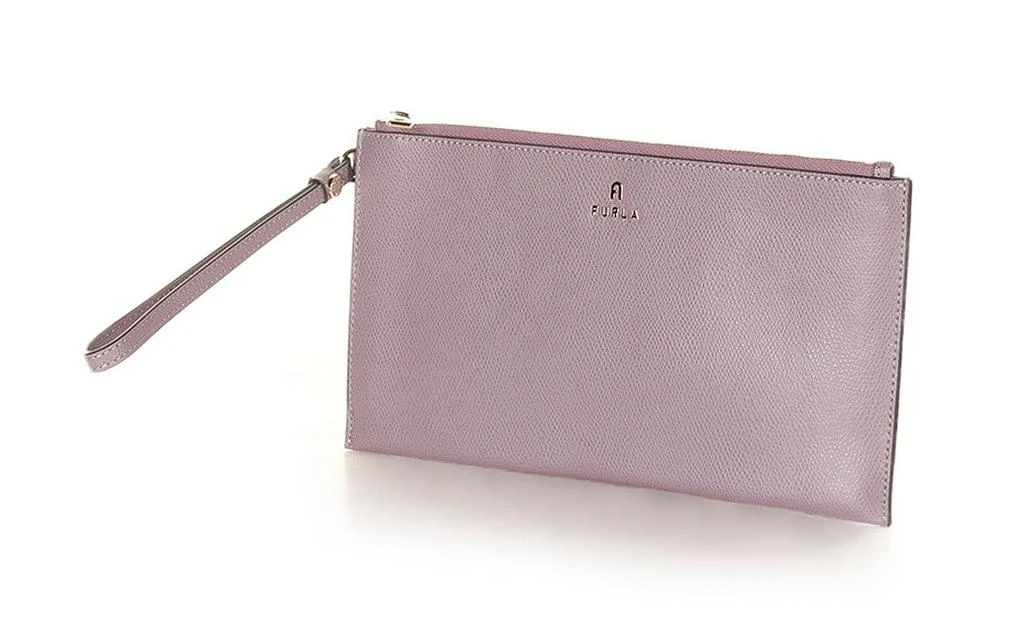 商品Furla|Furla Logo Plaque Zip-Up Clutch Bag,价格¥605,第3张图片详细描述