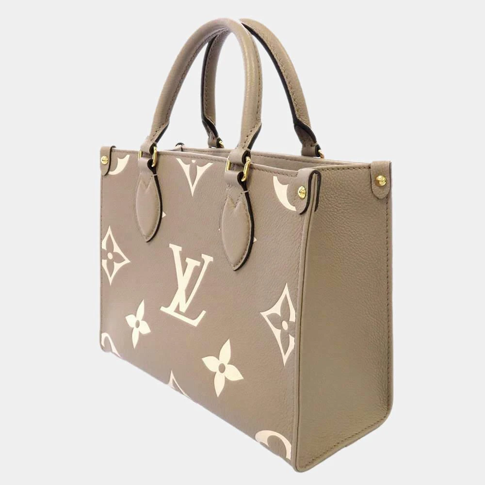 商品[二手商品] Louis Vuitton|Louis Vuitton Cream Monogram Empreinte Leather Giant Onthego PM Tote Bag ,价格¥25984,第2张图片详细描述
