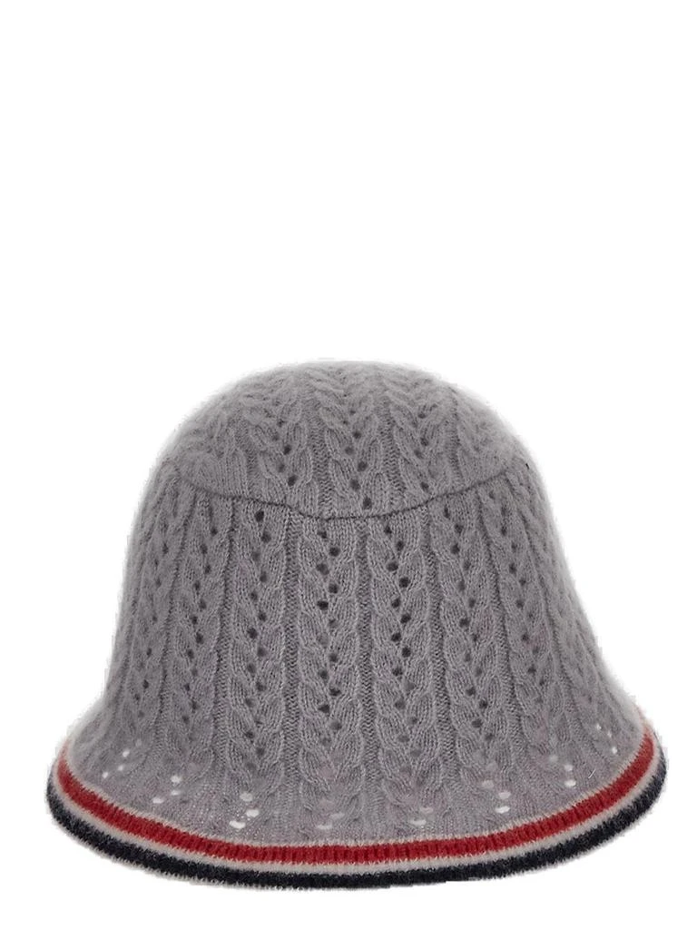 商品Thom Browne|Thom Browne Cable-Pointelle Knitted Bucket Hat,价格¥3169,第1张图片