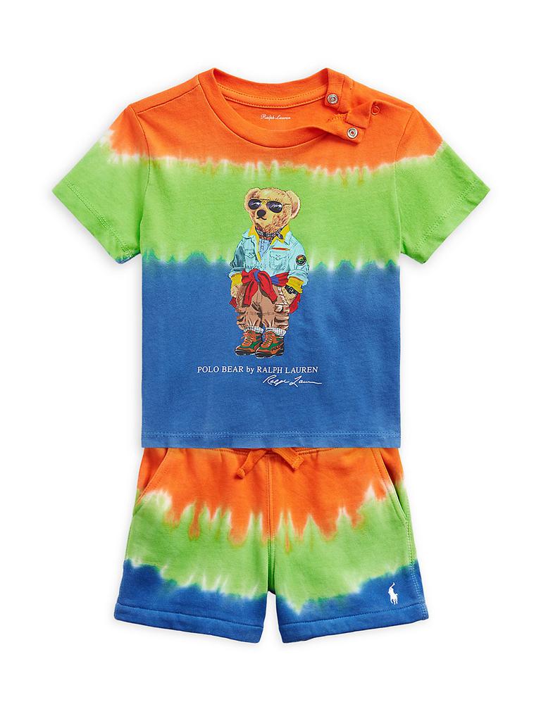 Baby Boy's Polo Bear Tie-Dye T-Shirt商品第2张图片规格展示