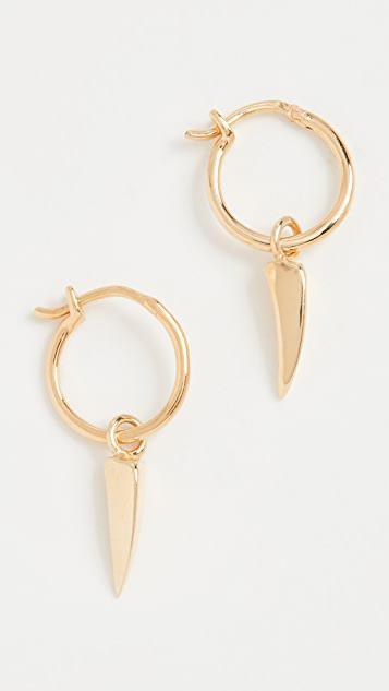 商品Missoma|迷你爪形吊坠圈式耳环,价格¥602,第1张图片