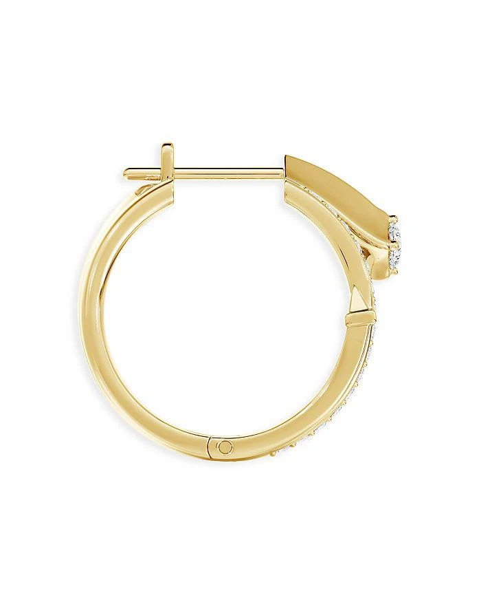 商品De Beers Forevermark|Forevermark Avaanti Pavé Diamond Wrap Hoop Earrings in 18K Gold, 0.50 ct. t.w.,价格¥40147,第2张图片详细描述