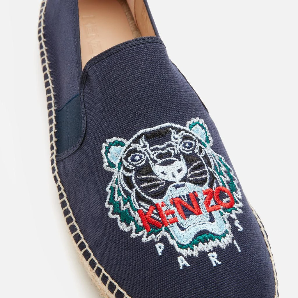 商品Kenzo|KENZO Men's Organic Canvas Elastic Tiger Espadrilles - Navy Blue,价格¥477,第4张图片详细描述