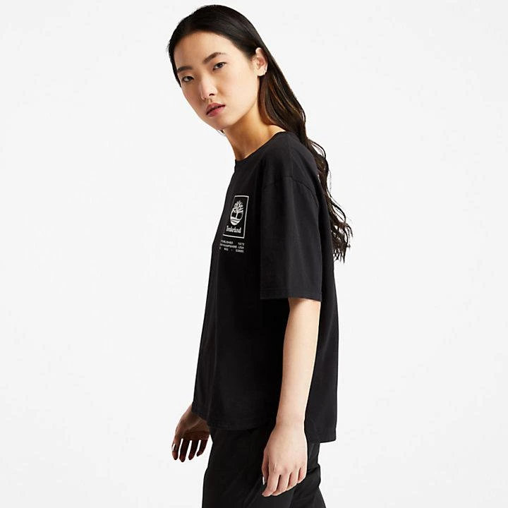 商品Timberland|Organic Cotton Utility T-shirt for Women in Black,价格¥226,第4张图片详细描述