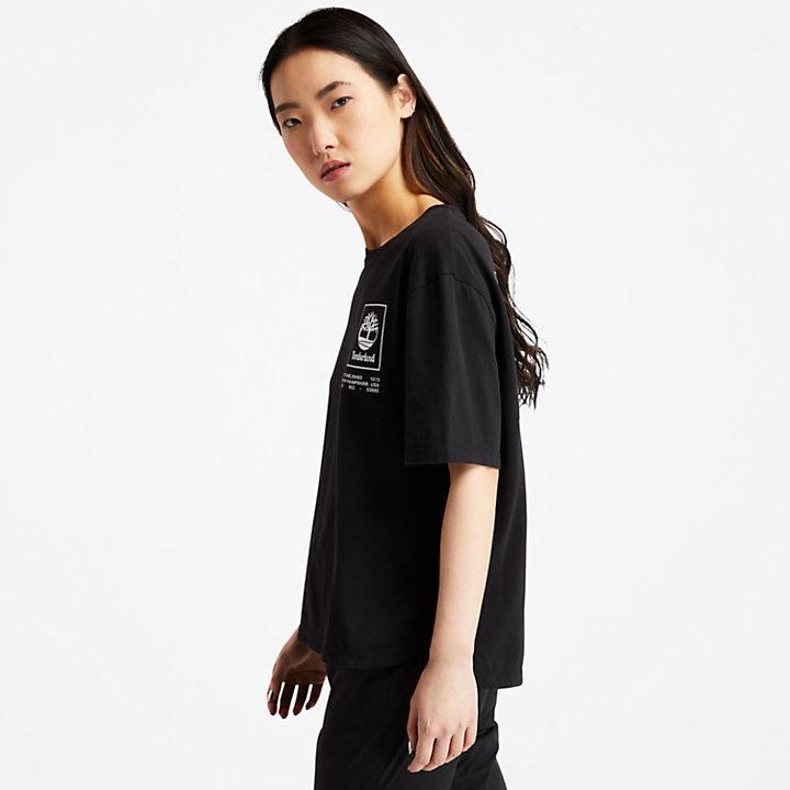 商品Timberland|Organic Cotton Utility T-shirt for Women in Black,价格¥226,第6张图片详细描述