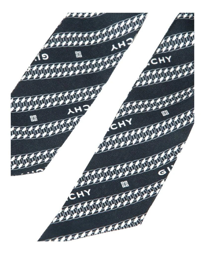 商品Givenchy|Chain Logo Print Silk Bandeau Scarf,价格¥524,第2张图片详细描述