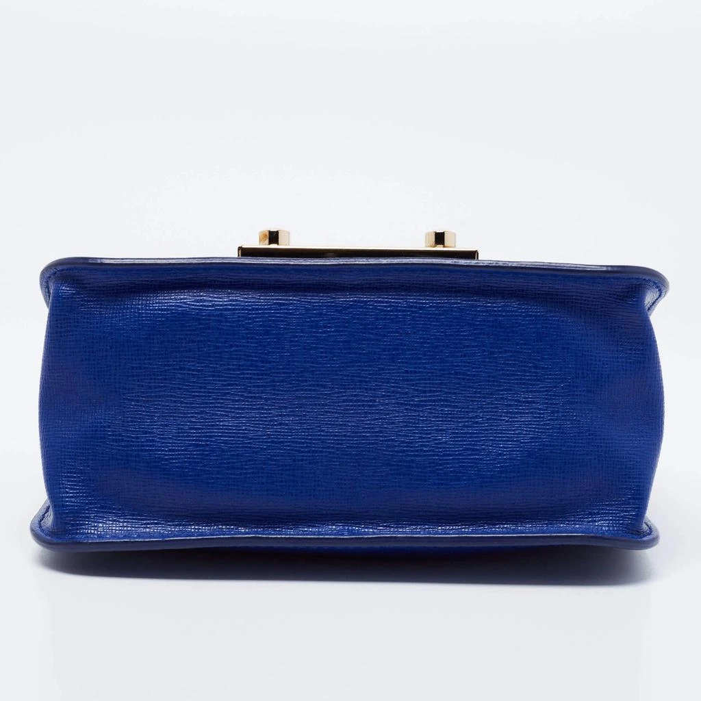 Furla Royal Blue Saffiano Leather Mini Metropolis Chain Shoulder Bag 商品