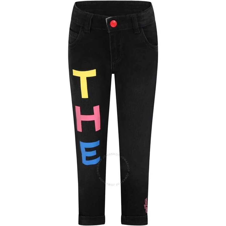 商品Marc Jacobs|Girls Denim Black Lave Logo Letter-print Jeans,价格¥886,第1张图片