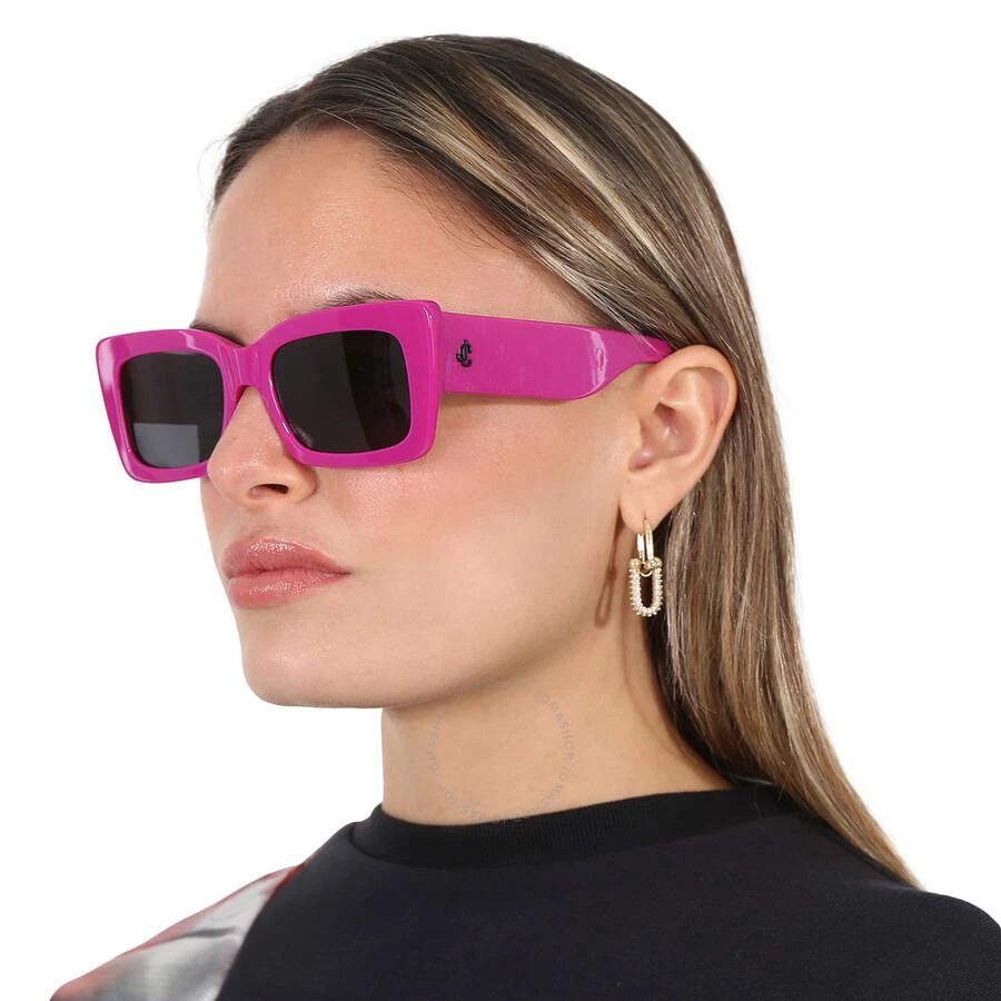 商品Jimmy Choo|Grey Rectangular Ladies Sunglasses VITA/S 0MU1/IR 54,价格¥446,第2张图片详细描述