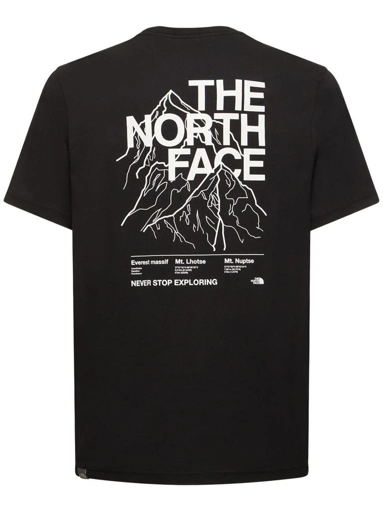 商品The North Face|Mountain Outline Printed Cotton T-shirt,价格¥294,第4张图片详细描述