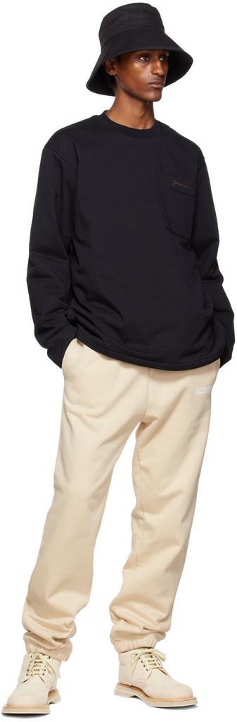 商品Jacquemus|Black Le Papier 'Le T-Shirt Bricciola' Long Sleeve T-Shirt,价格¥1121,第6张图片详细描述