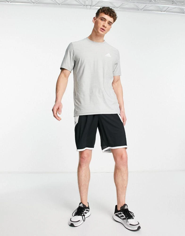 商品Adidas|adidas Training Aeroready t-shirt in grey,价格¥146,第4张图片详细描述