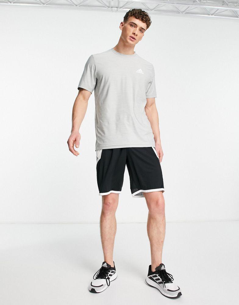 商品Adidas|adidas Training Aeroready t-shirt in grey,价格¥138,第6张图片详细描述