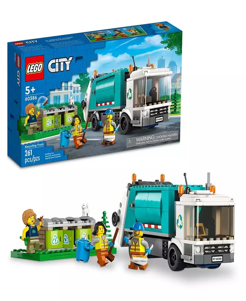 商品LEGO|City Great Vehicles Recycling Truck 60386 Toy Building Set with 3 Minifigures,价格¥149,第1张图片