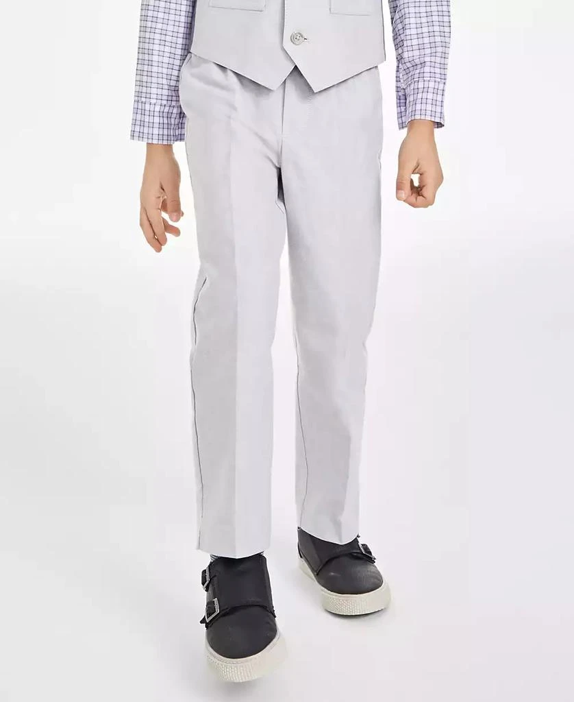 商品Nautica|Toddler and Little Boys Machine Washable Oxford Vest, Shirt, Pants, Necktie and Pocket Square, 5 Piece Set,价格¥194,第2张图片详细描述