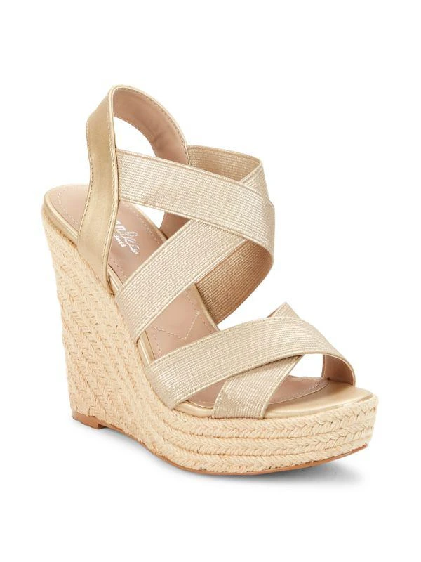 商品Charles David|Alyce Metallic Espadrille Sandals,价格¥479,第2张图片详细描述
