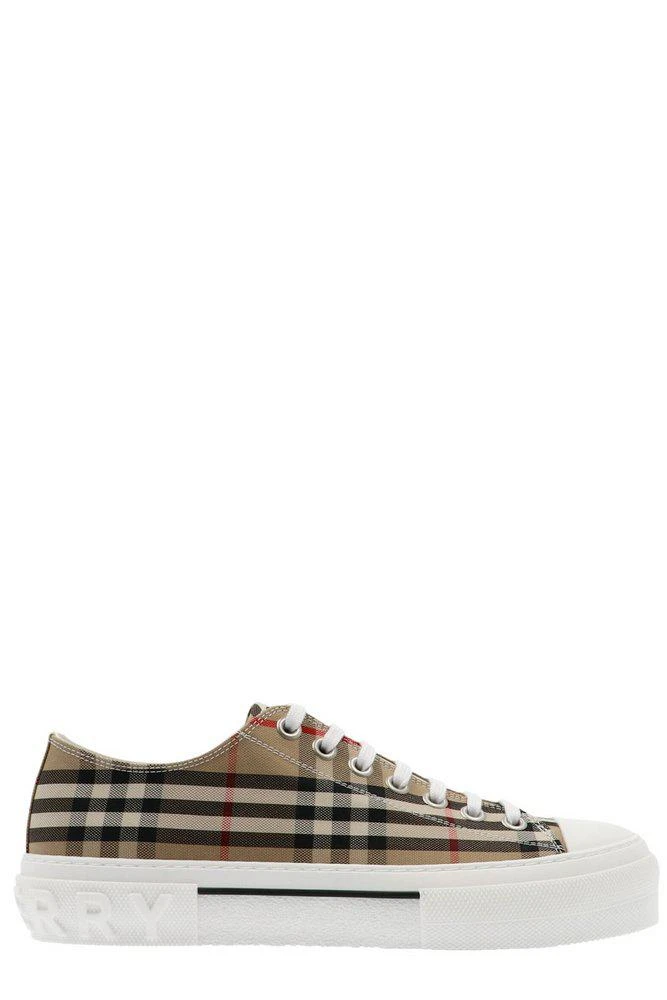 商品Burberry|Burberry Vintage Check Pattern Lace-Up Sneakers,价格¥2672,第1张图片