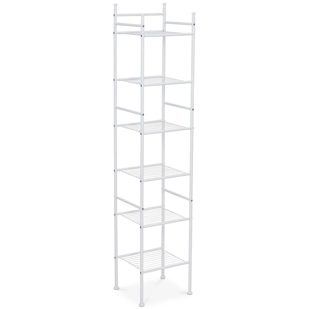 商品Honey Can Do|6-Tier White Bathroom Storage Shelving Unit,价格¥425,第2张图片详细描述