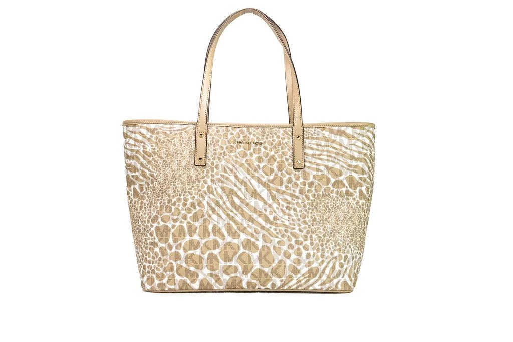 商品Michael Kors|Michael Kors Carter Large Camel Animal Print PVC Open Tote Shoulder Bag Women's Purse,价格¥2334,第2张图片详细描述