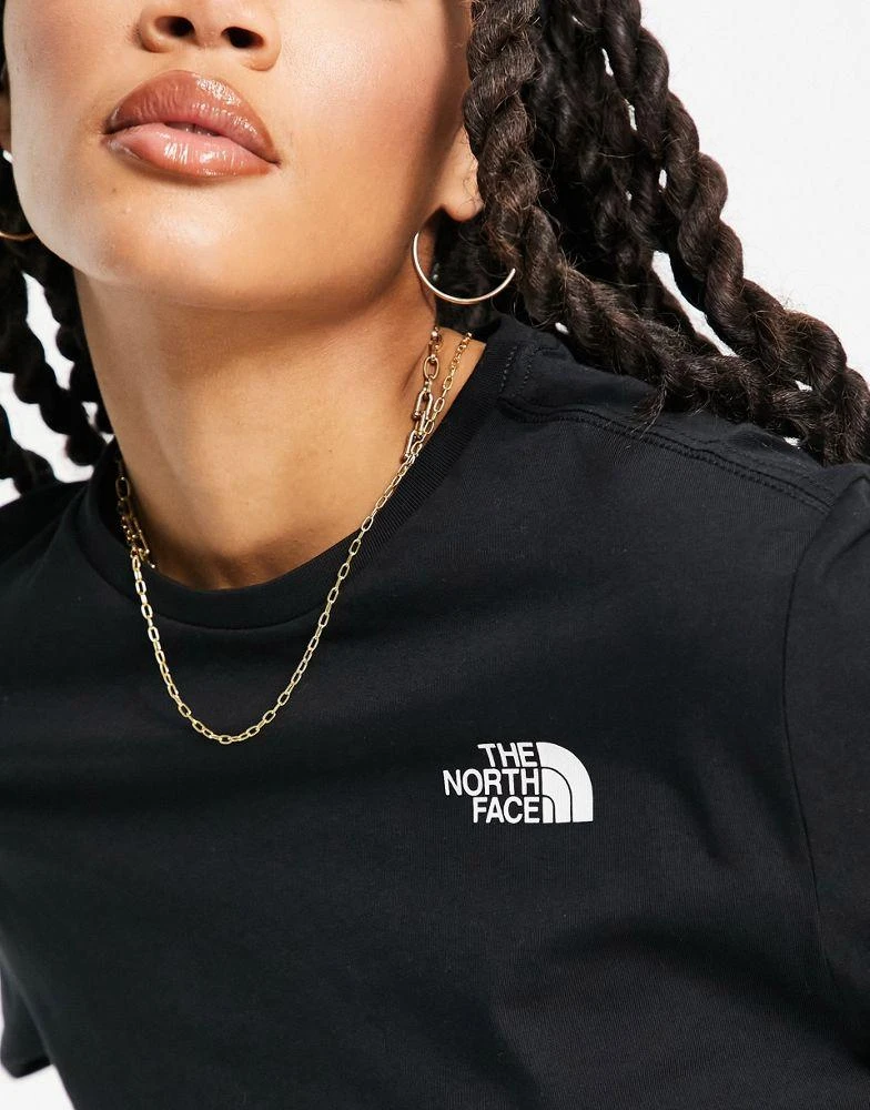 商品The North Face|The North Face Mountain Outline boyfriend fit long sleeve t-shirt in black Exclusive at ASOS,价格¥368,第3张图片详细描述