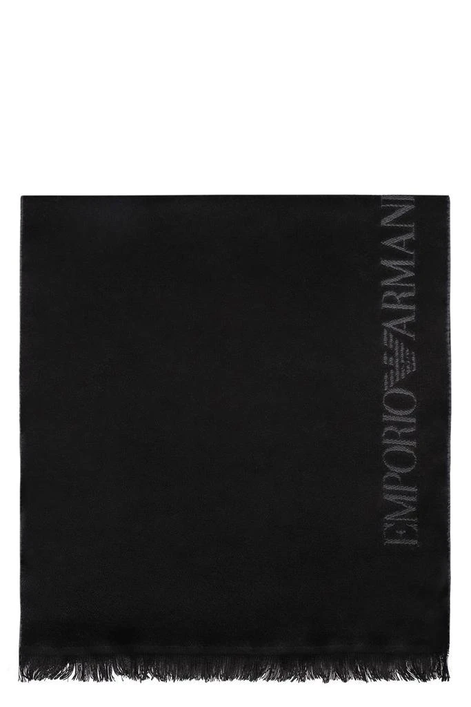 商品Emporio Armani|Emporio Armani Wool Scarf,价格¥872,第1张图片